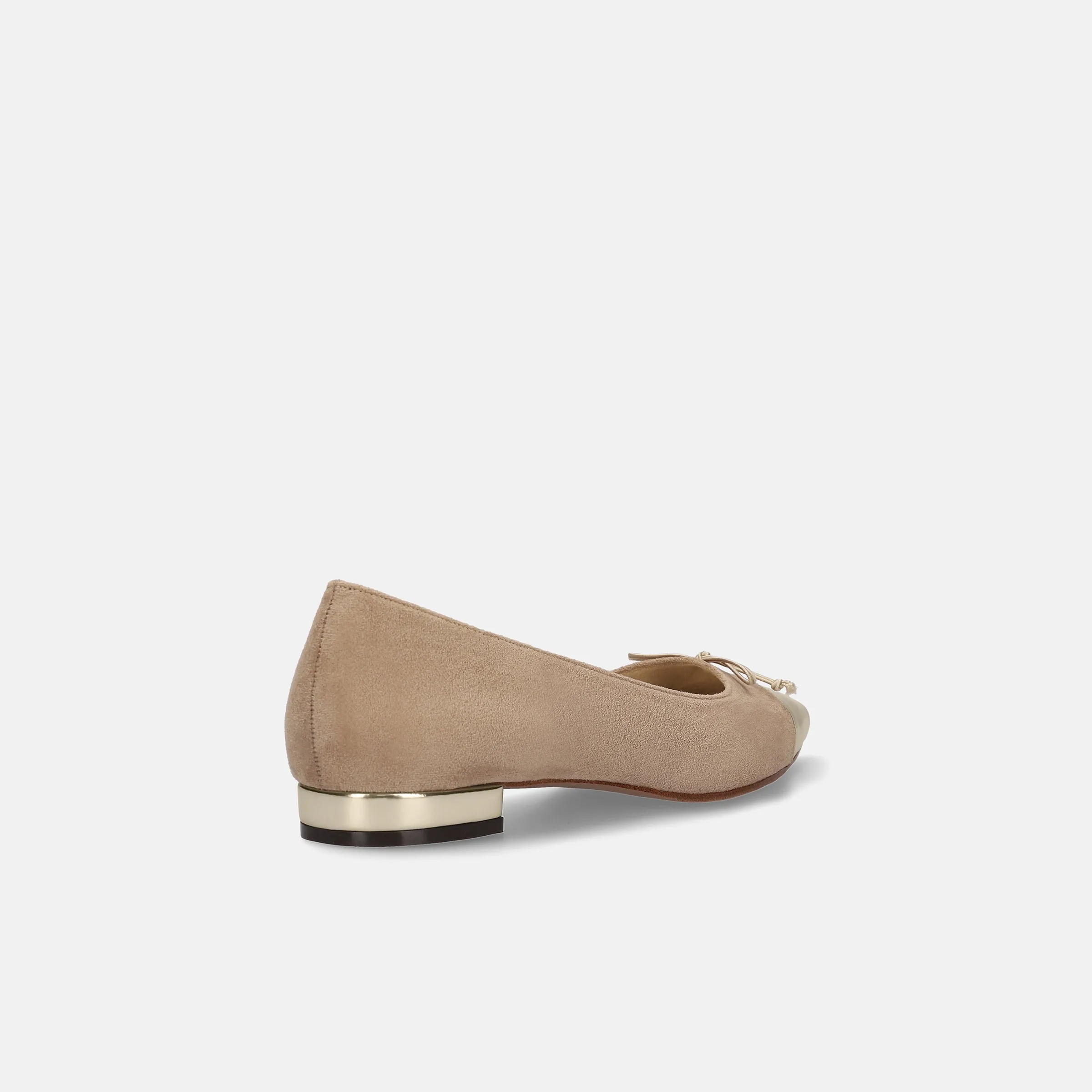 2024SS: Metallic toe ballet shoes (m17025) Beige S/C
