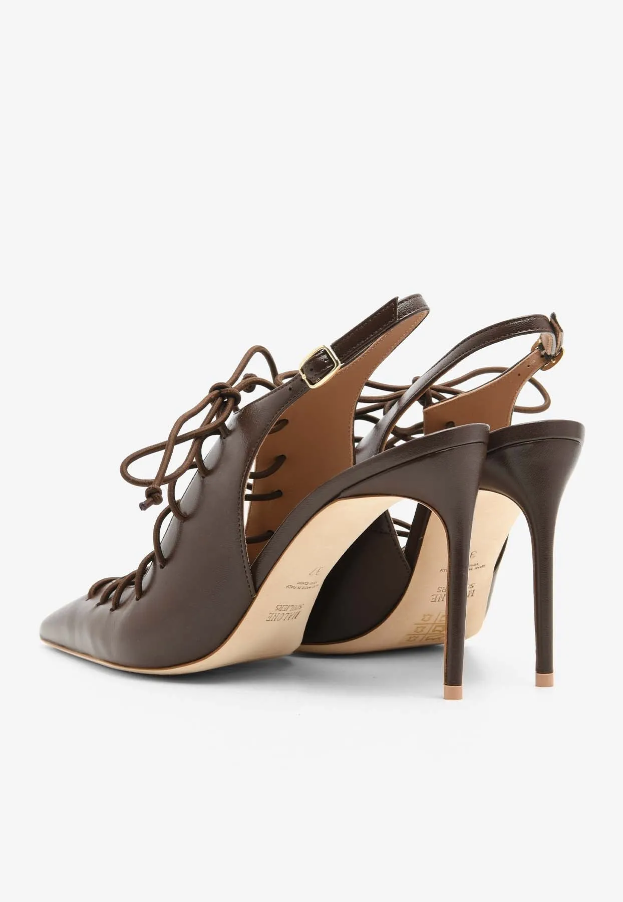 Alia 90 Nappa Leather Lace-Up Pumps