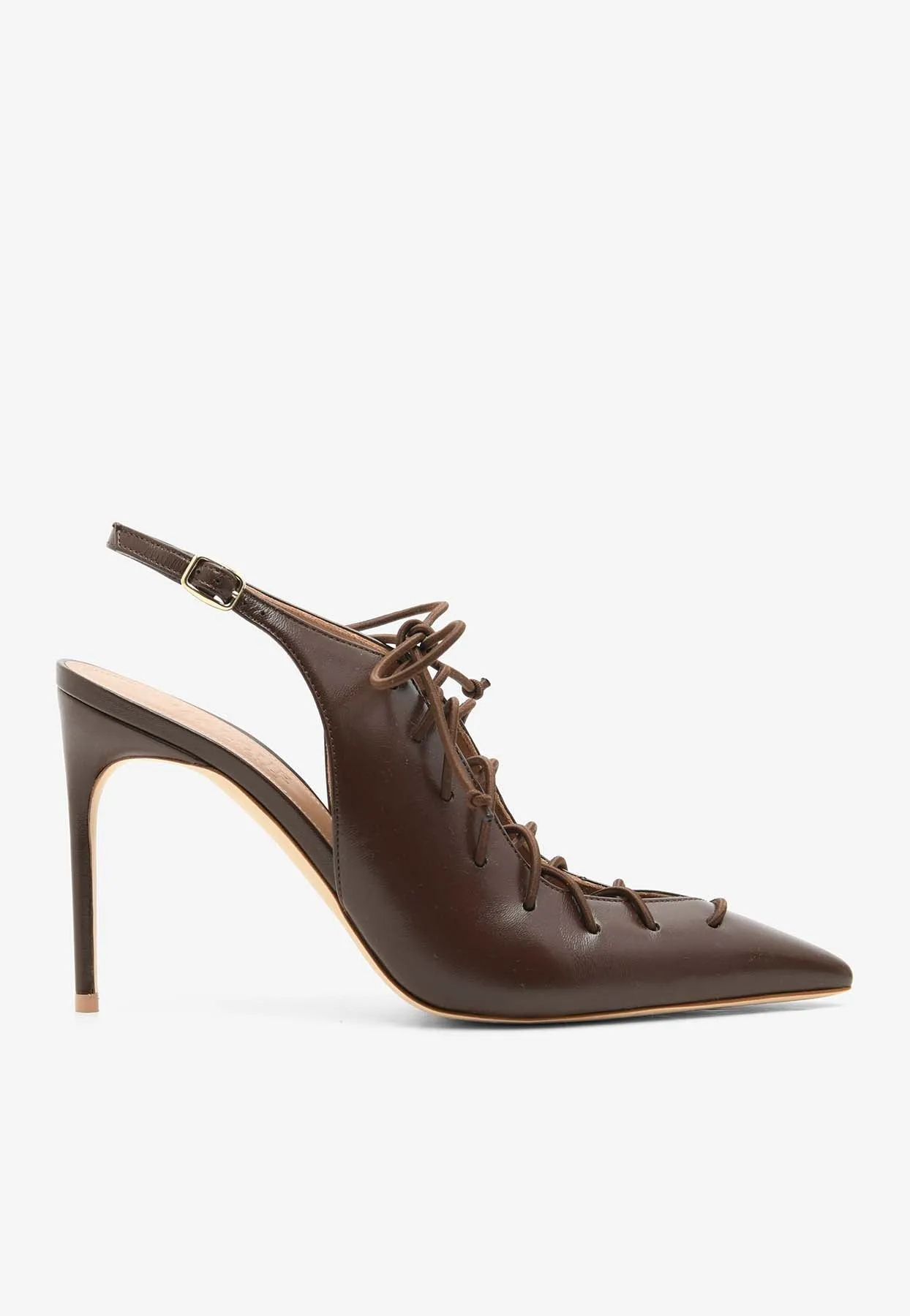 Alia 90 Nappa Leather Lace-Up Pumps