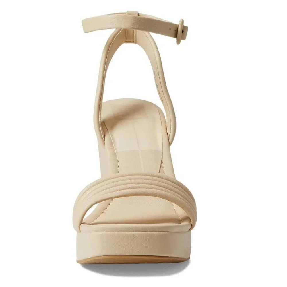 Aliza Ivory Wedge Sandals
