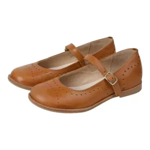 Amalia - Tan Soft Leather Strap for Girl by Manuela de Juan