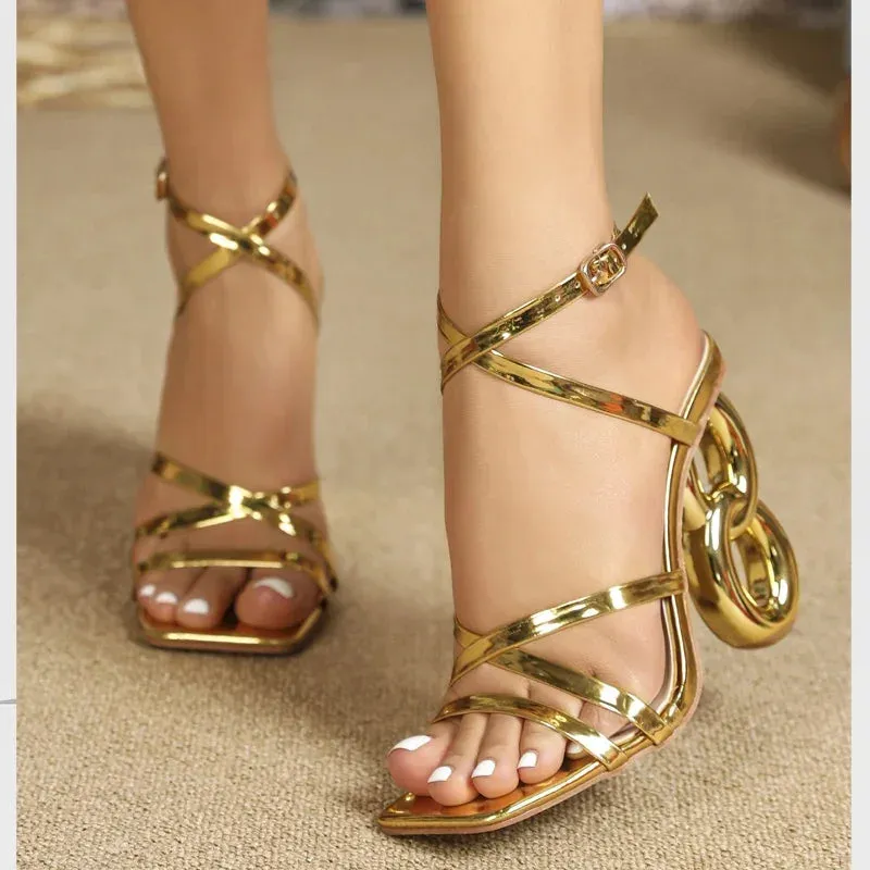Aria Link Heel Sandals