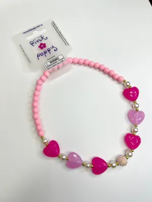 Ballet Heart & Pearl Necklace