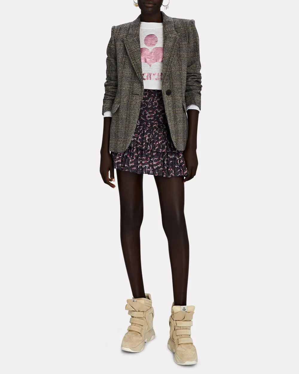 Balskee High-Top Wedge Sneakers
