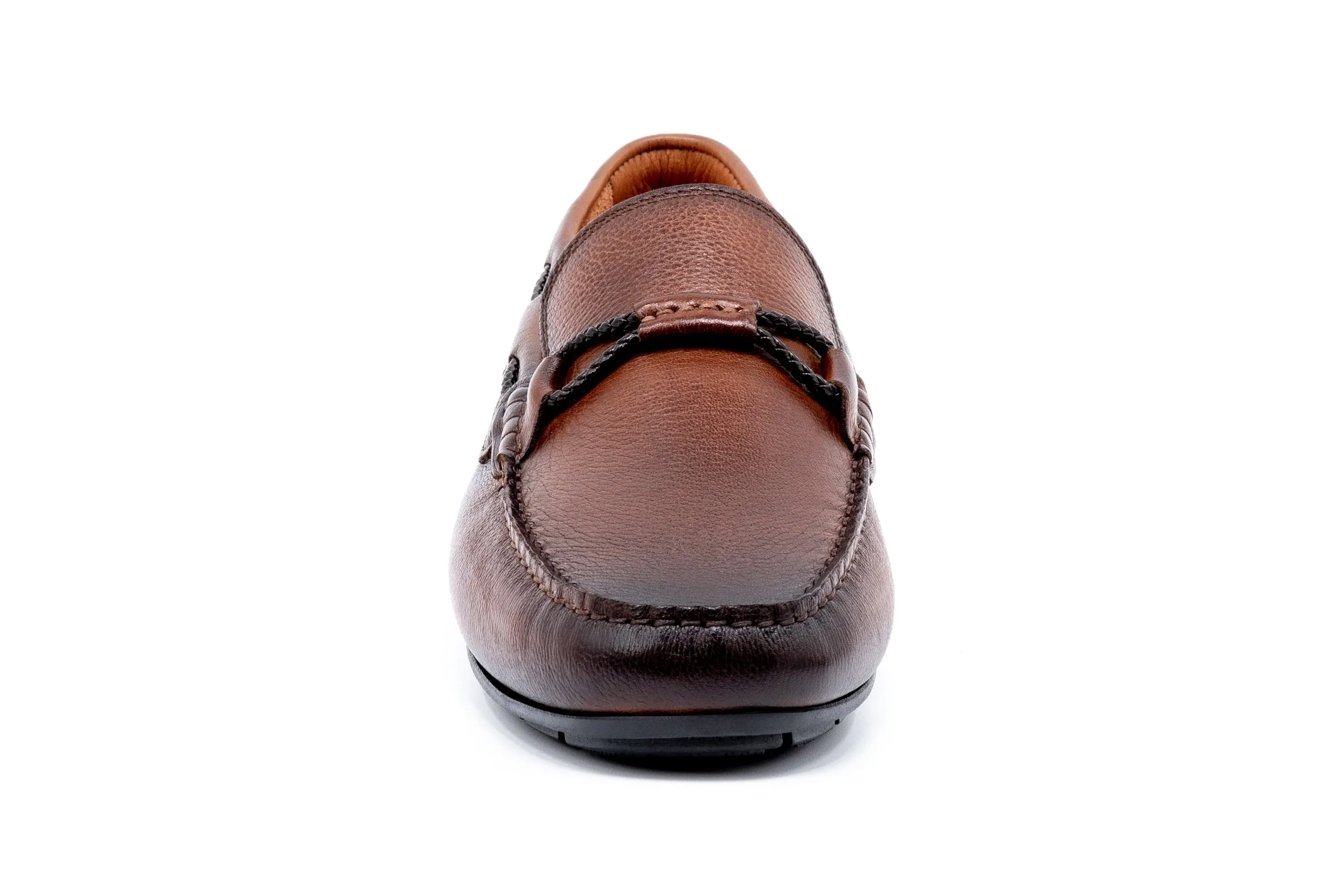 Bermuda Braid Bit Loafer - BOURBON