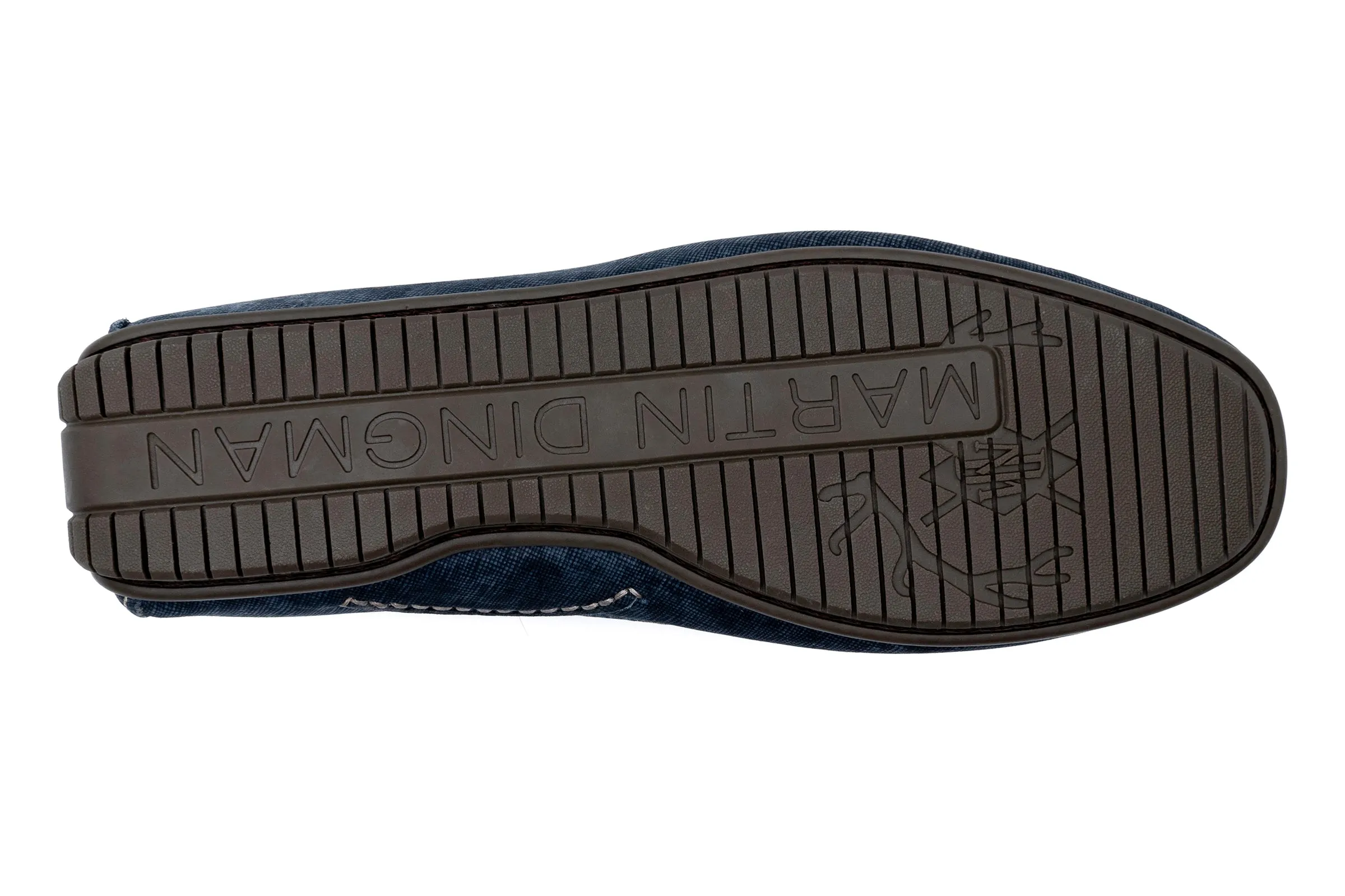 Bermuda Nubuck Braided Bit Loafers - Navy