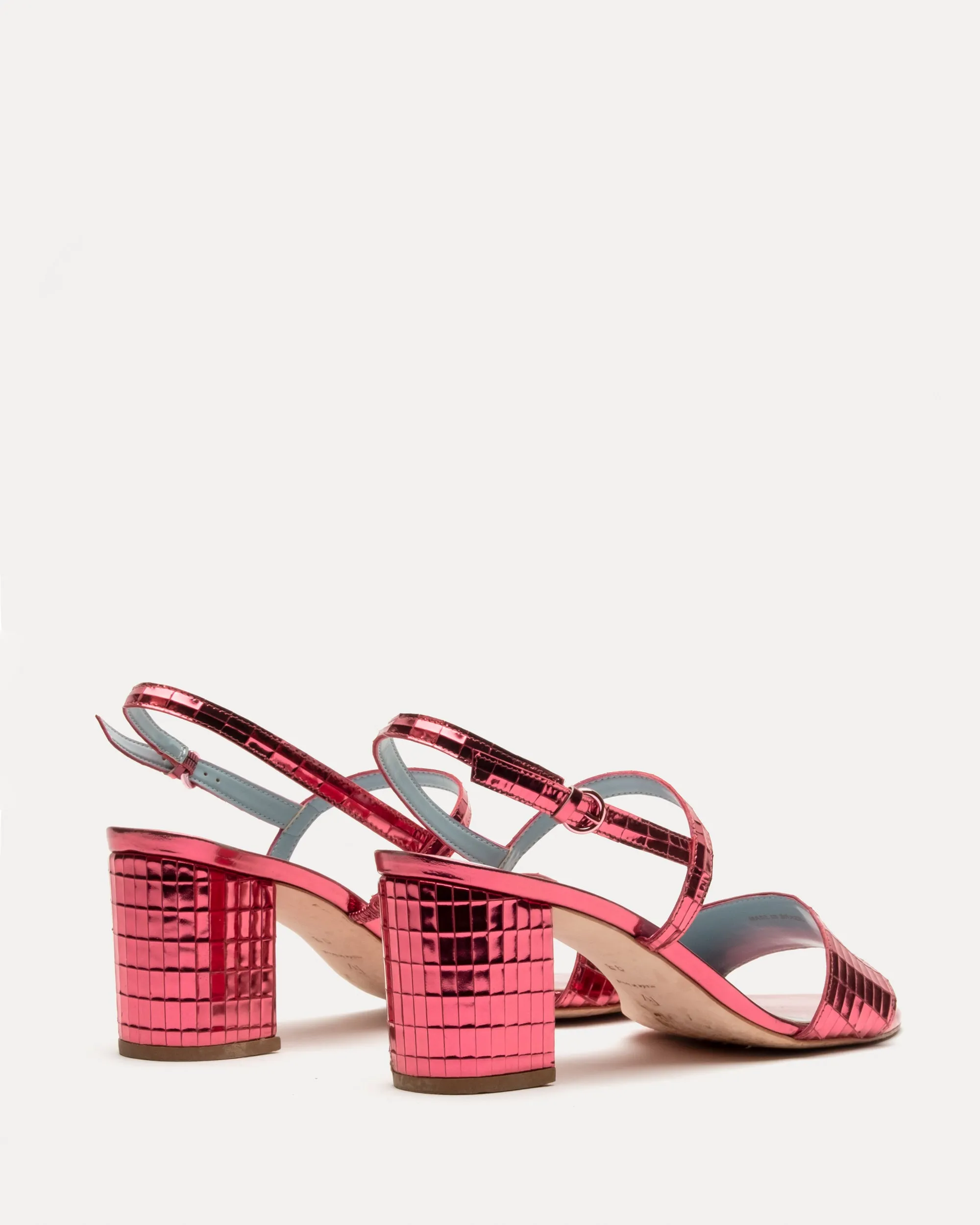 Bettina Disco Sandal - Leather Pink