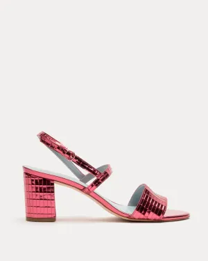 Bettina Disco Sandal - Leather Pink