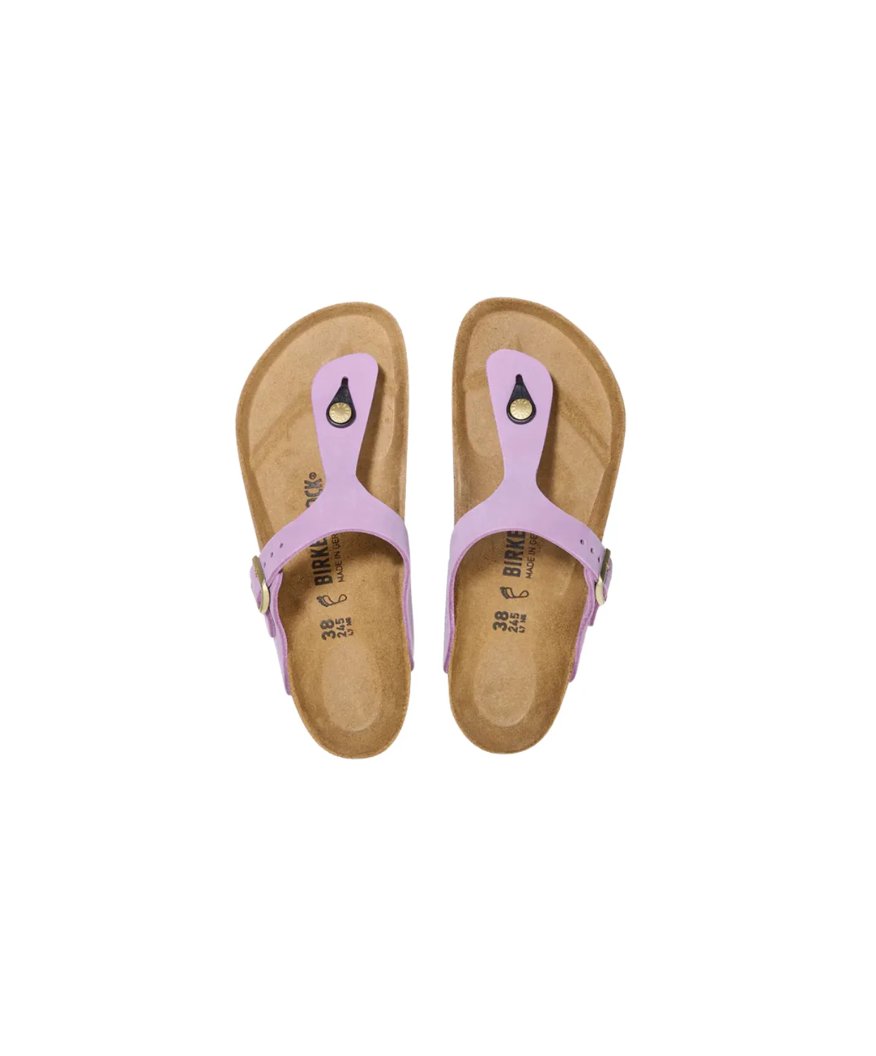 Birkenstock Gizeh Nubuck Leather Crocus Sandals