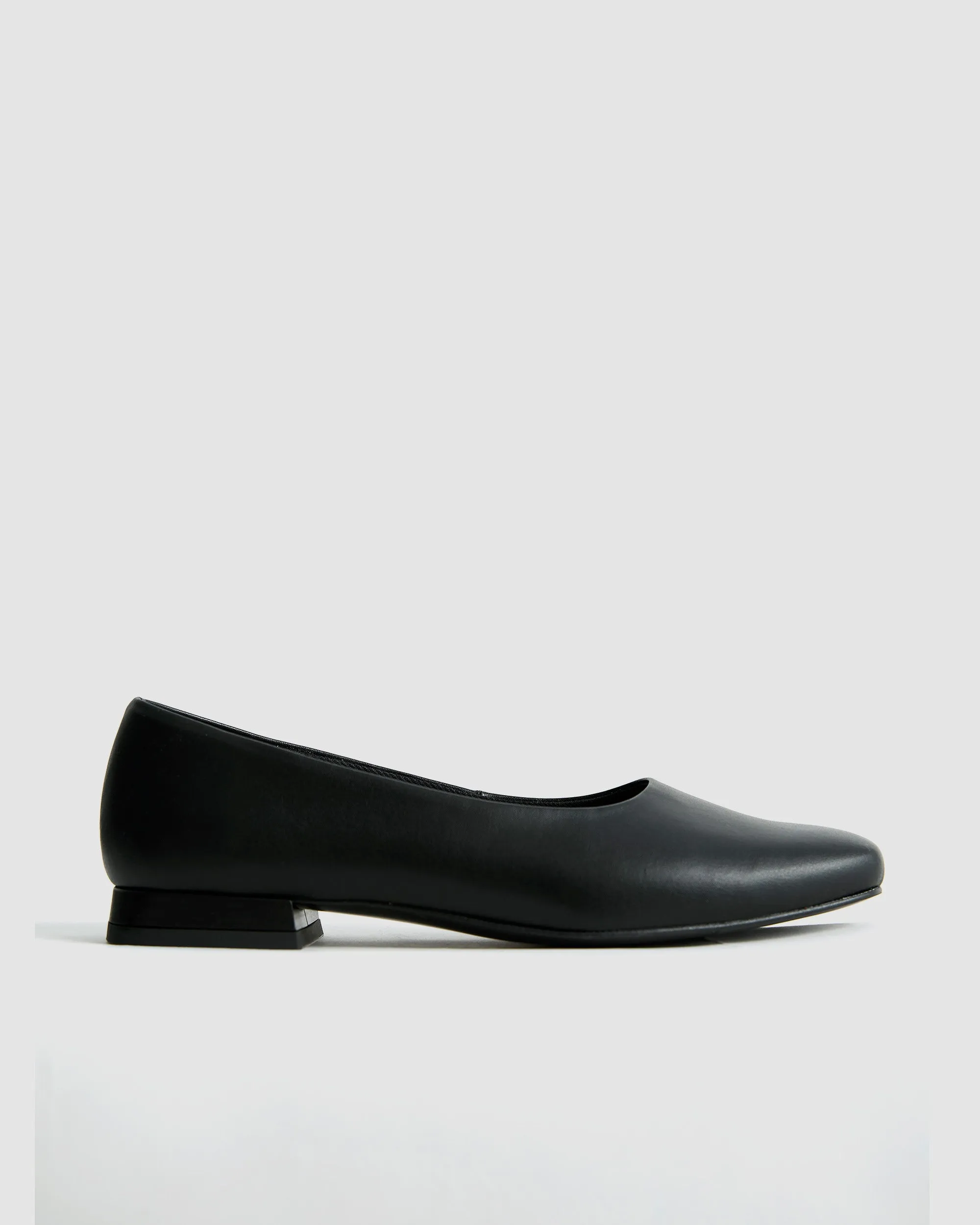 Black Diana Pumps black ballerinas with square toe