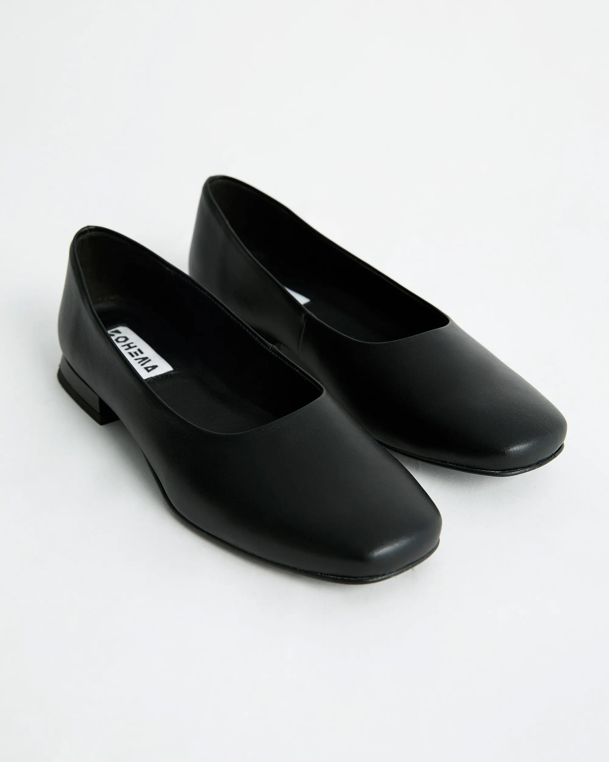 Black Diana Pumps black ballerinas with square toe