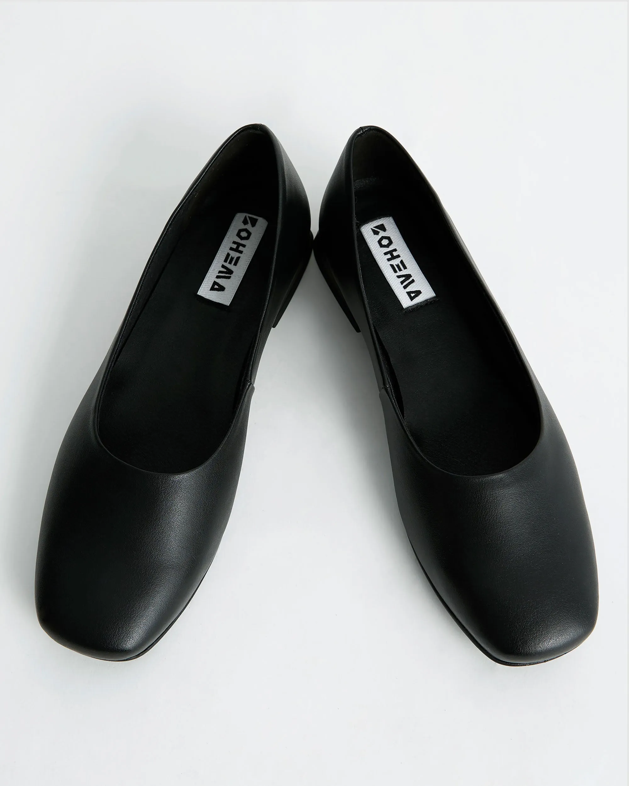 Black Diana Pumps black ballerinas with square toe
