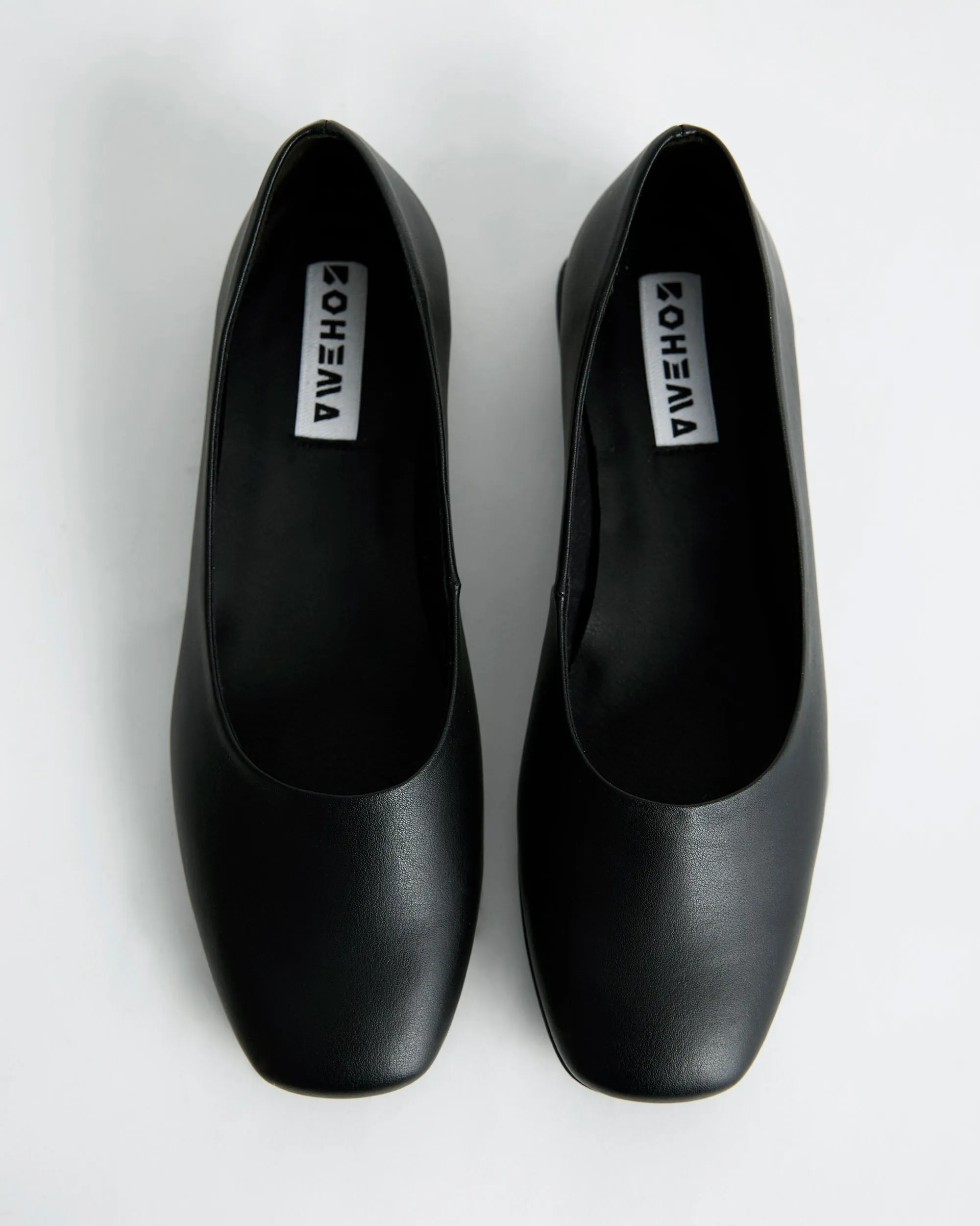 Black Diana Pumps black ballerinas with square toe