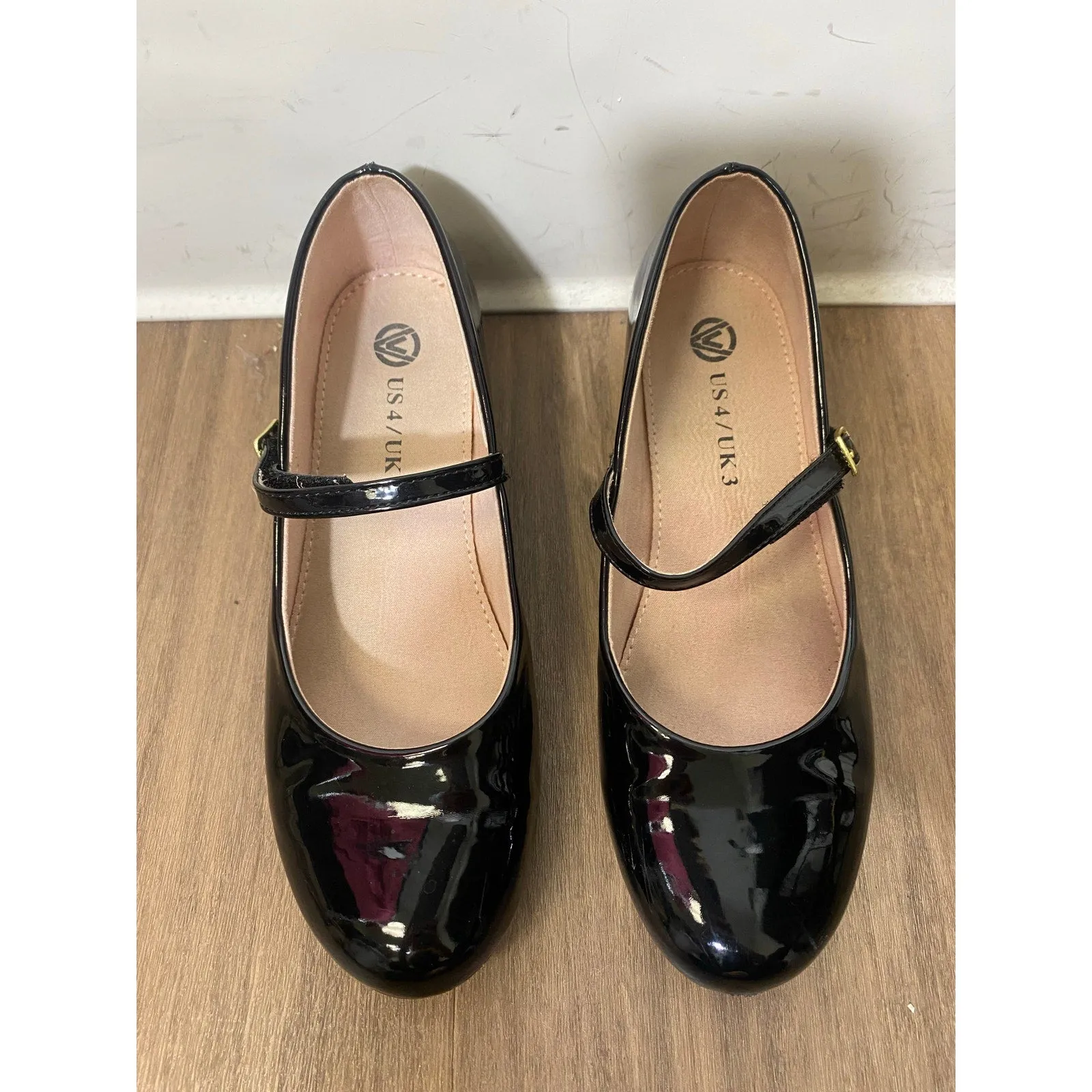 Black Patent Leather Mary Jane SHOES Girls Sz 4