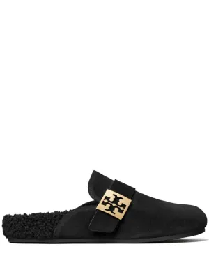 Black Suede Mellow Mules