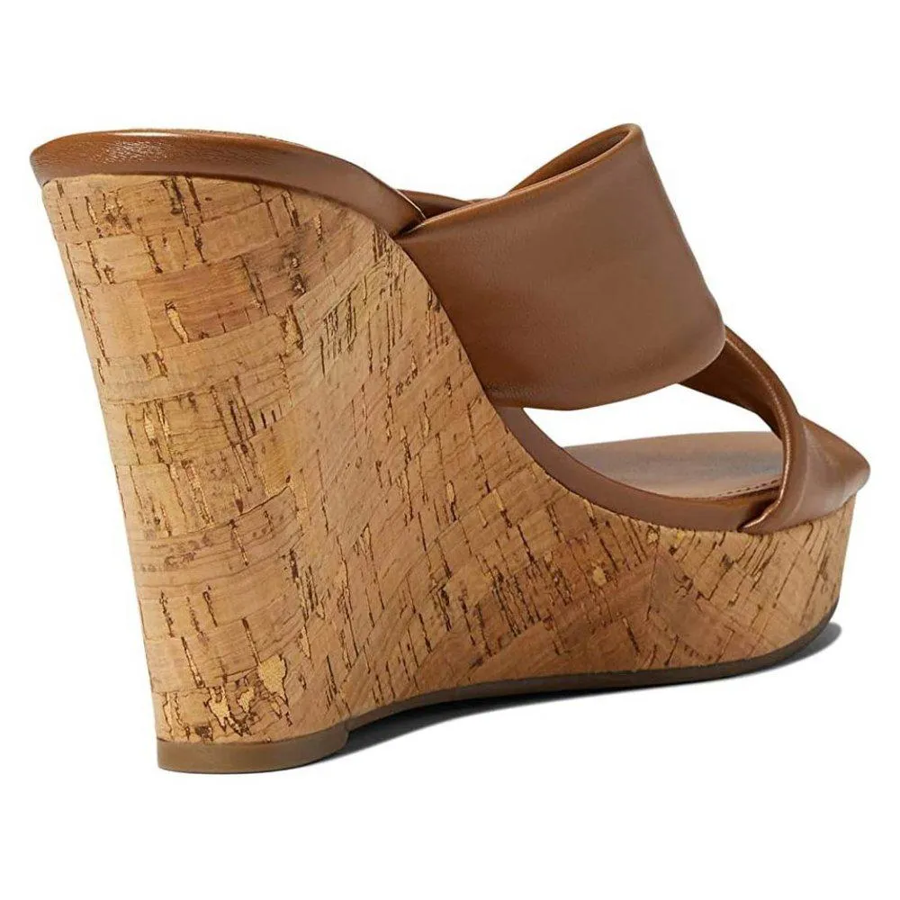 Bonia Brown Wedge Sandals