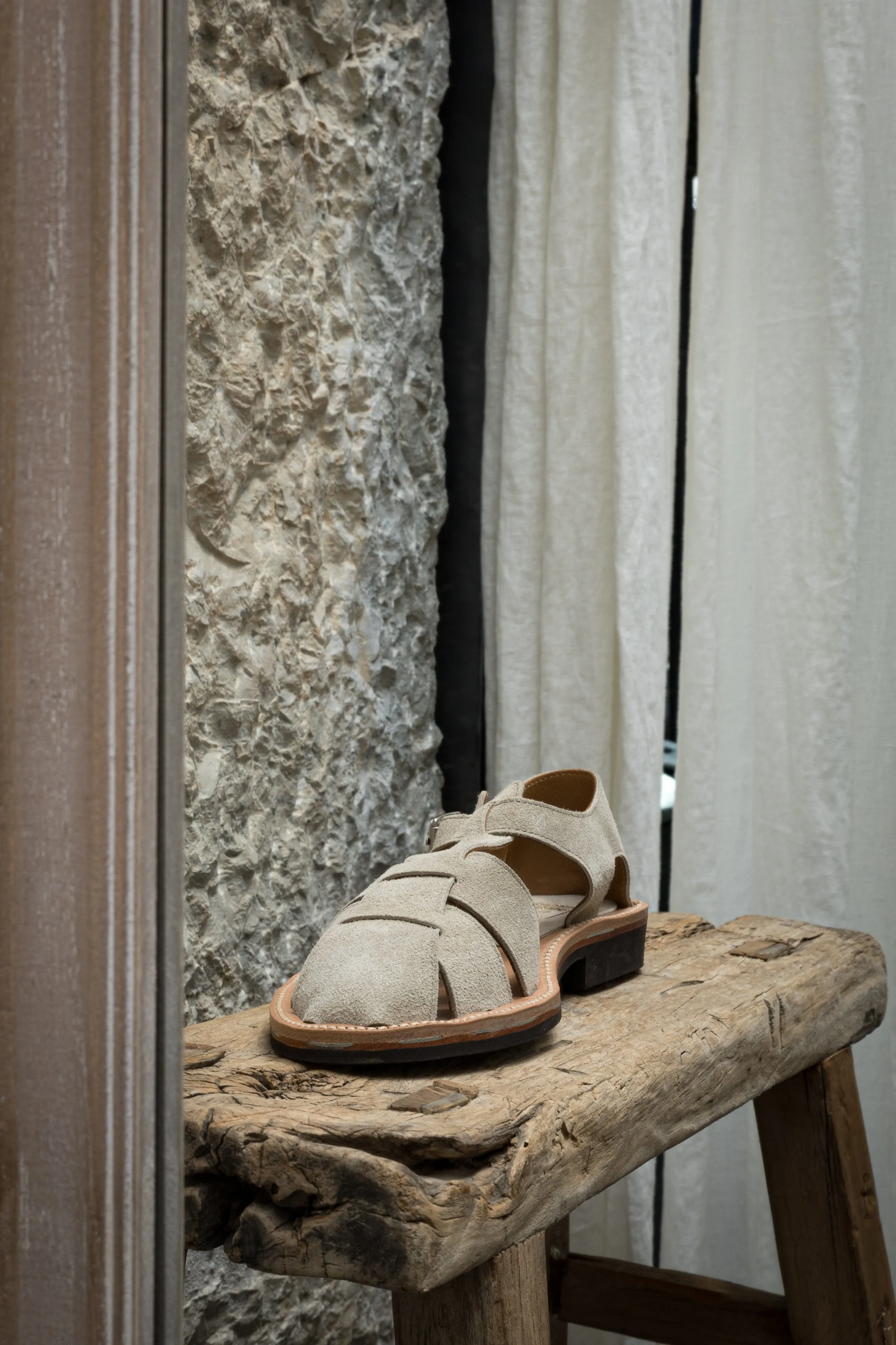 Bruschetta Orlean Sandal in Sand Suede