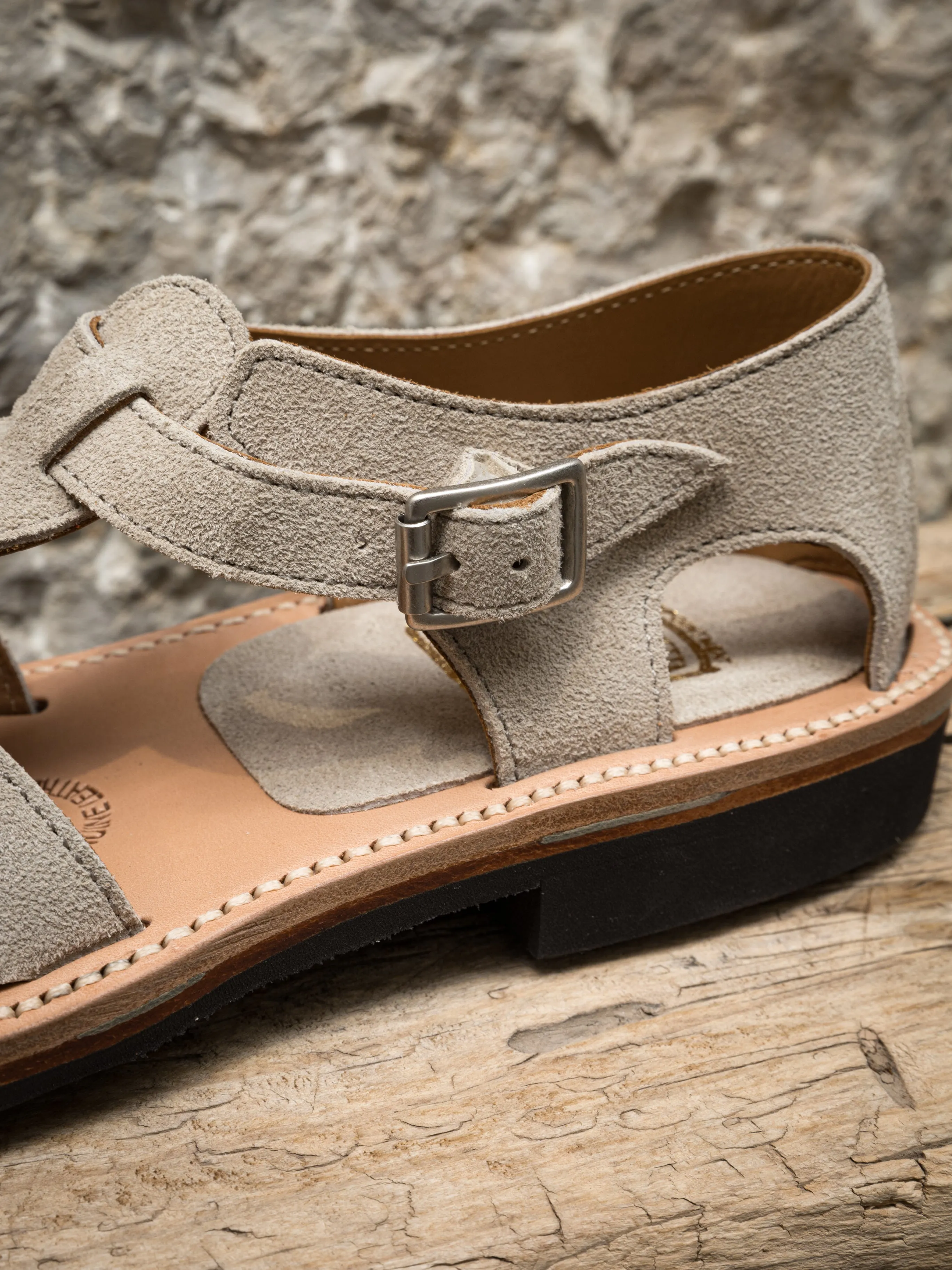 Bruschetta Orlean Sandal in Sand Suede