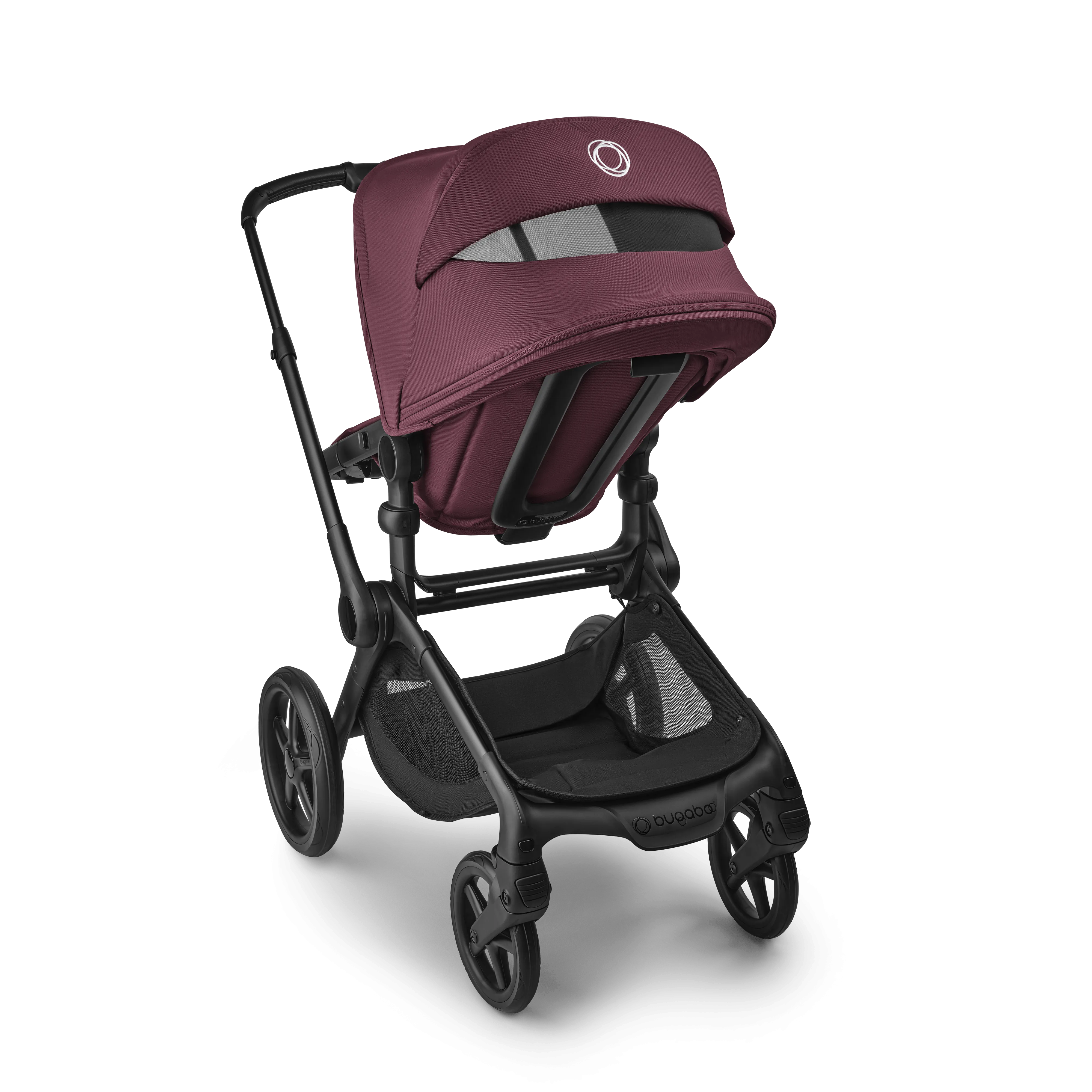 Bugaboo Fox 5 Renew Pram & Pushchair - Black/Dark Cherry/Dark Cherry