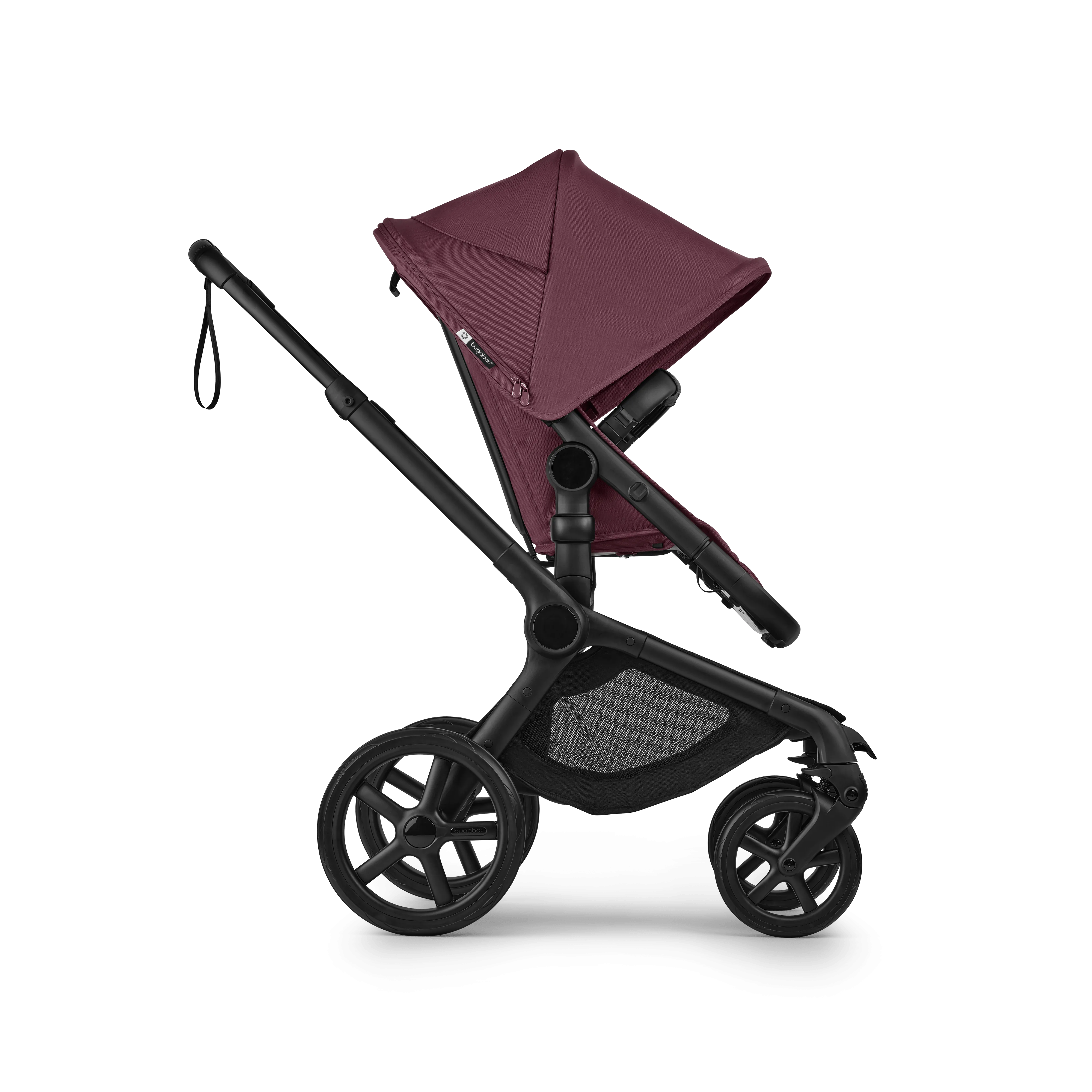 Bugaboo Fox 5 Renew Pram & Pushchair - Black/Dark Cherry/Dark Cherry