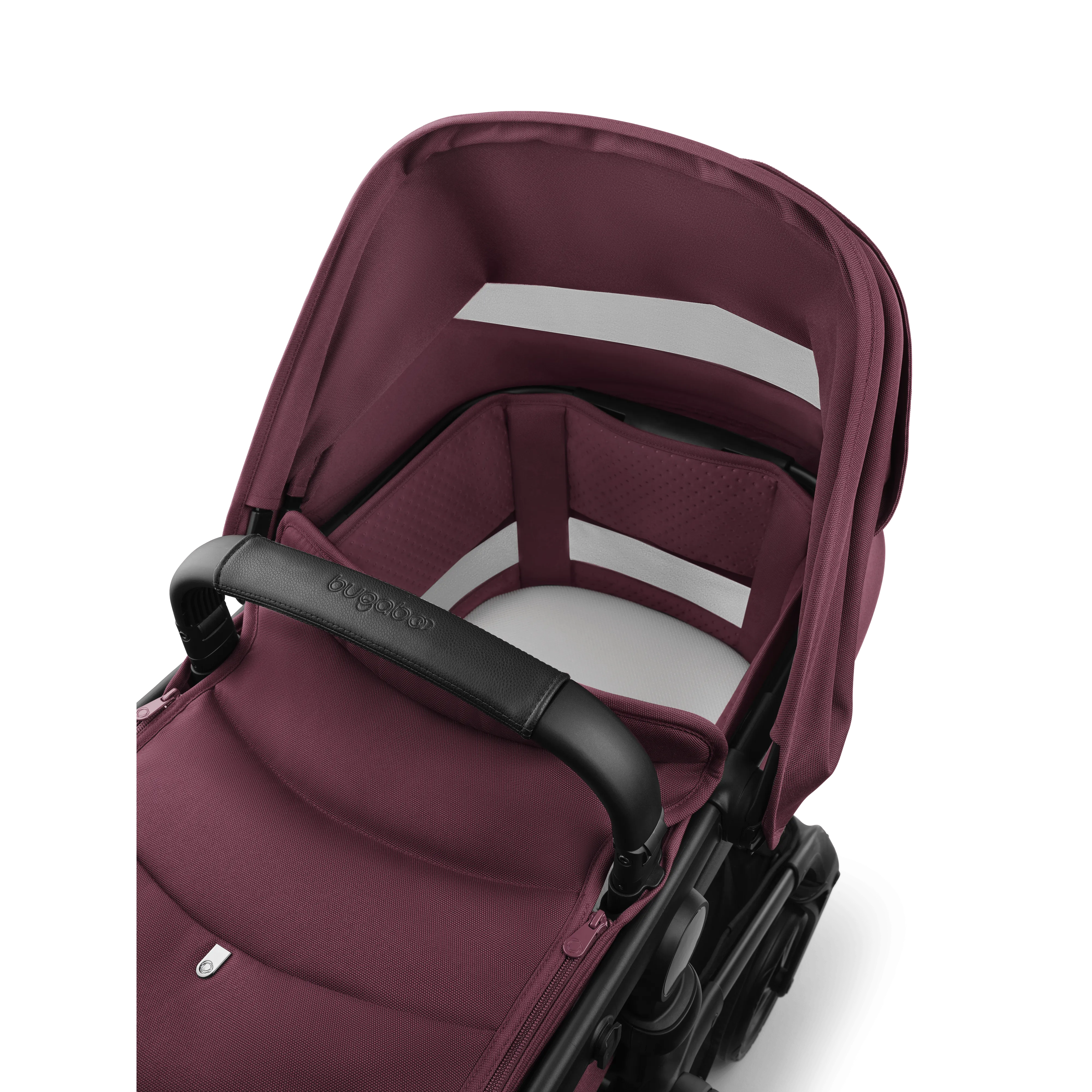 Bugaboo Fox 5 Renew Pram & Pushchair - Black/Dark Cherry/Dark Cherry