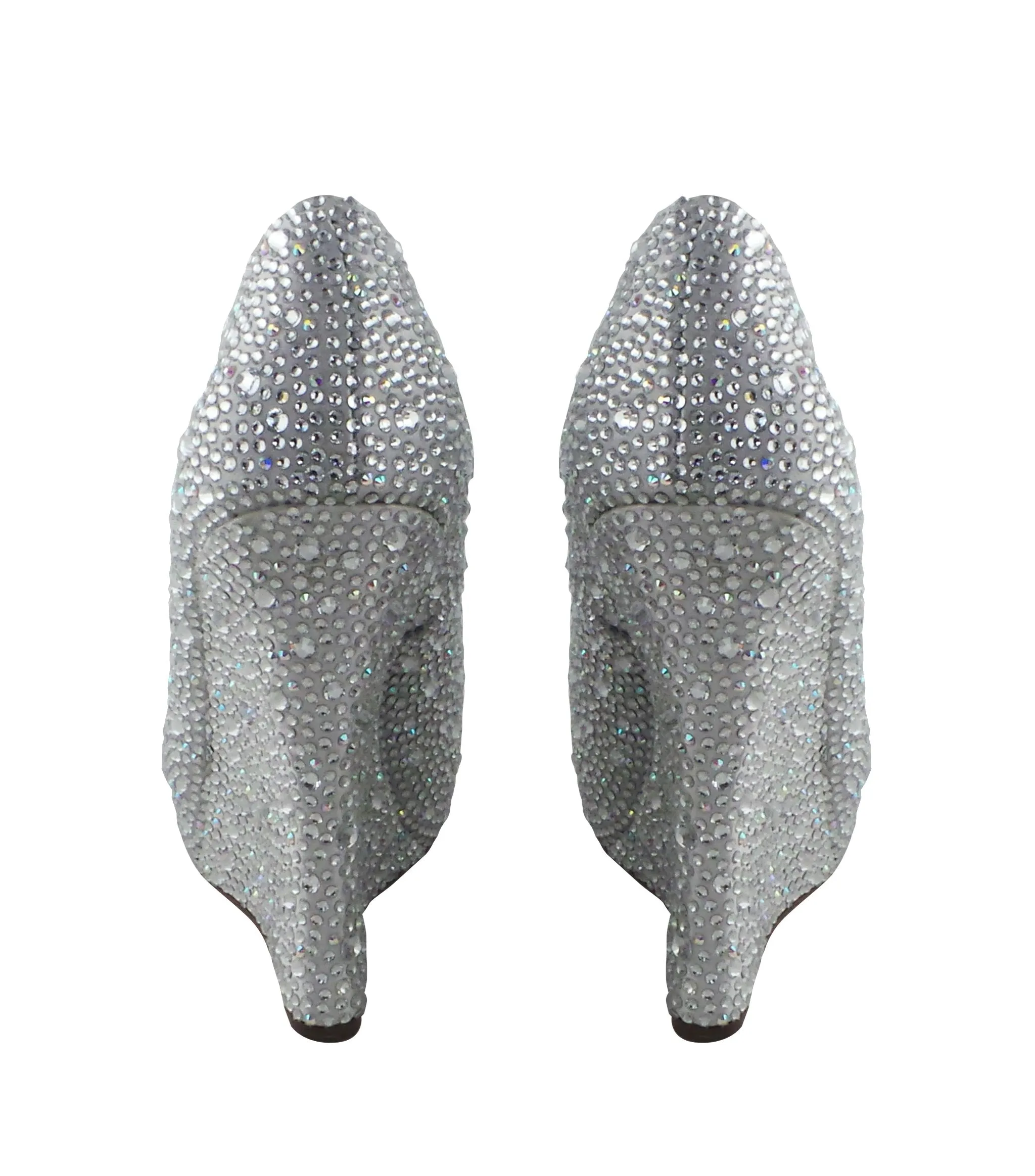 Cali Jewel Encrusted Peep Toe Wedges