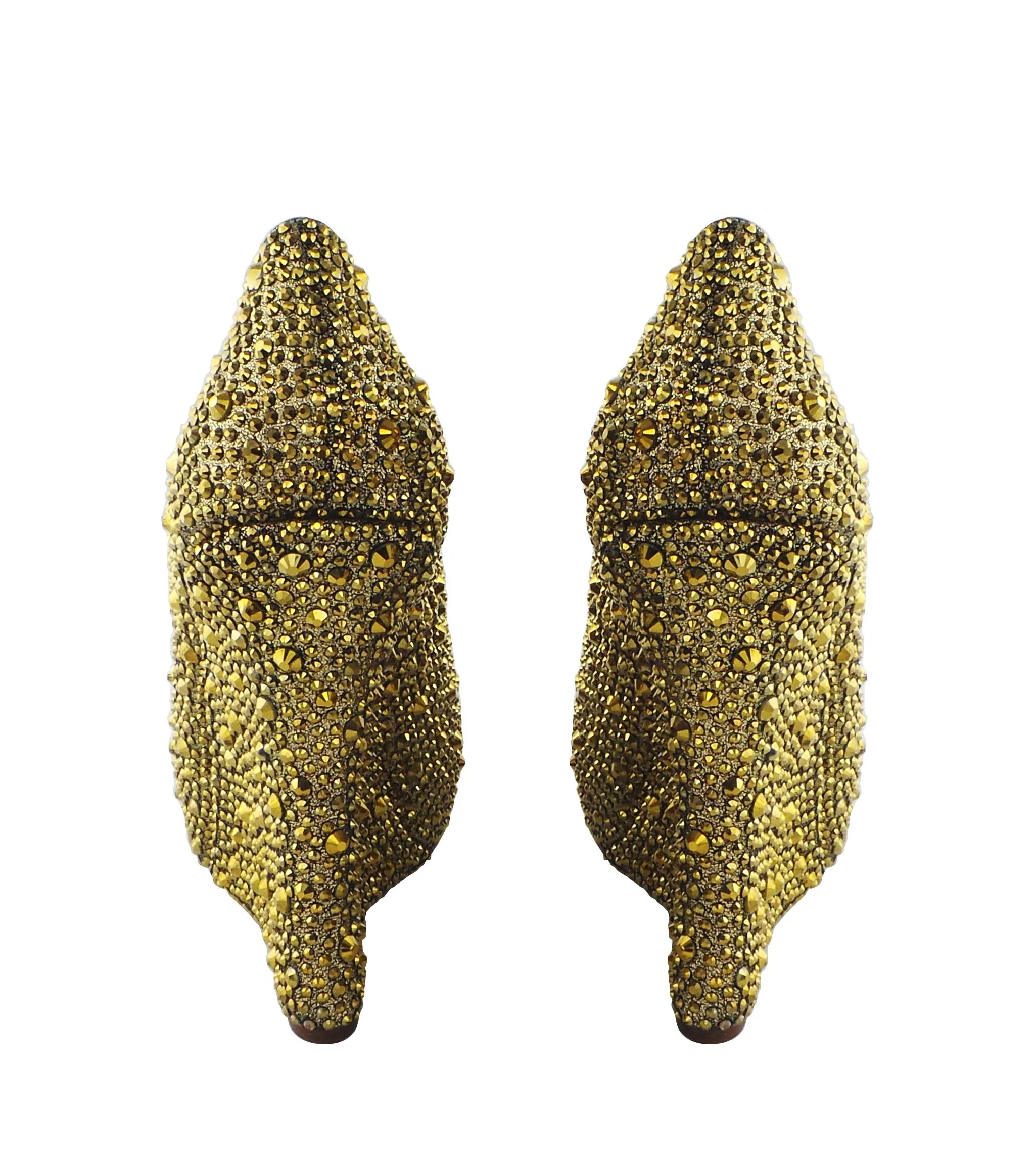 Cali Jewel Encrusted Peep Toe Wedges