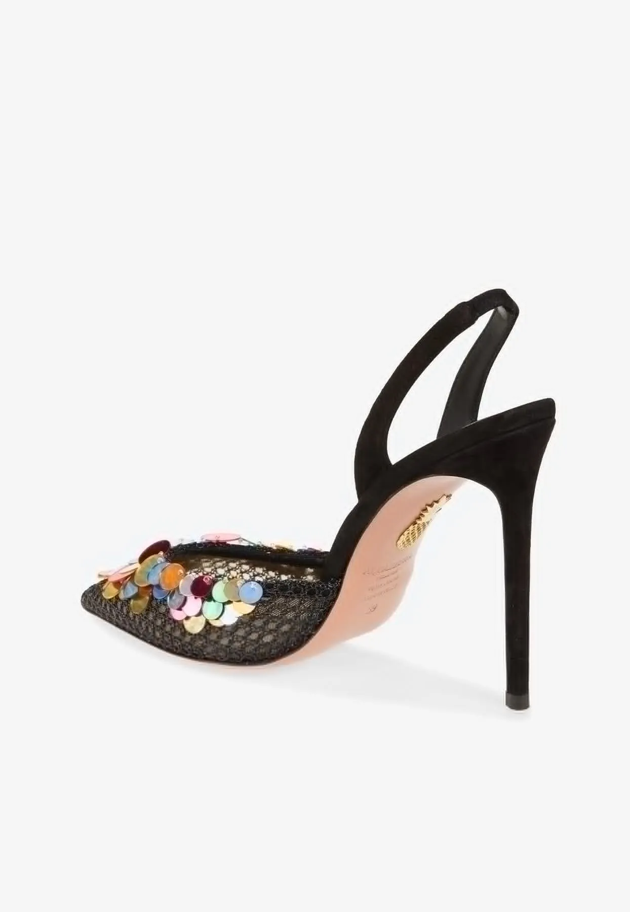 Can Can 105 Paillettes-Embellished Mesh Pumps
