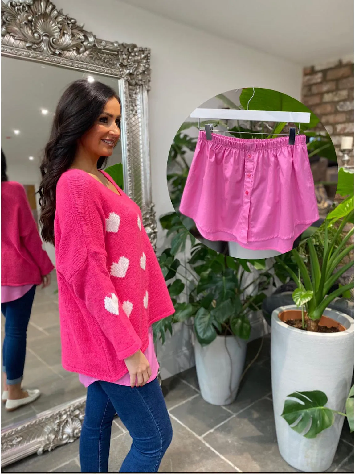 Candy Pink Shirt Extender Erin