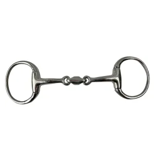 Cavalier Eggbutt Bit with Training Link Silver