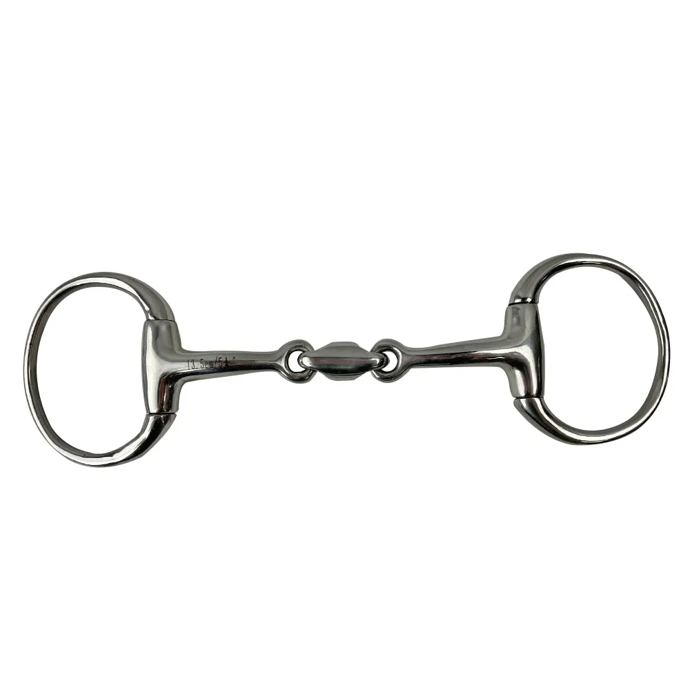 Cavalier Eggbutt Bit with Training Link Silver