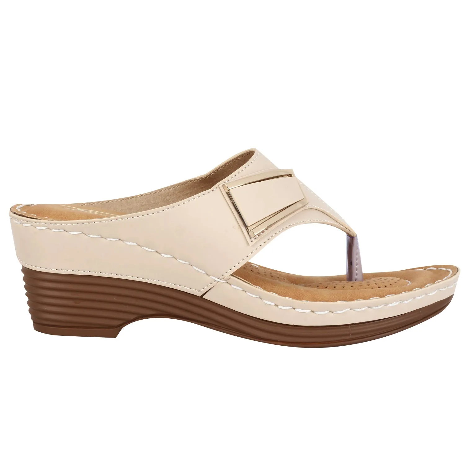 Chic & Versatile Comfortable Wedges Doctor Slippers (2.5 inches Heel)