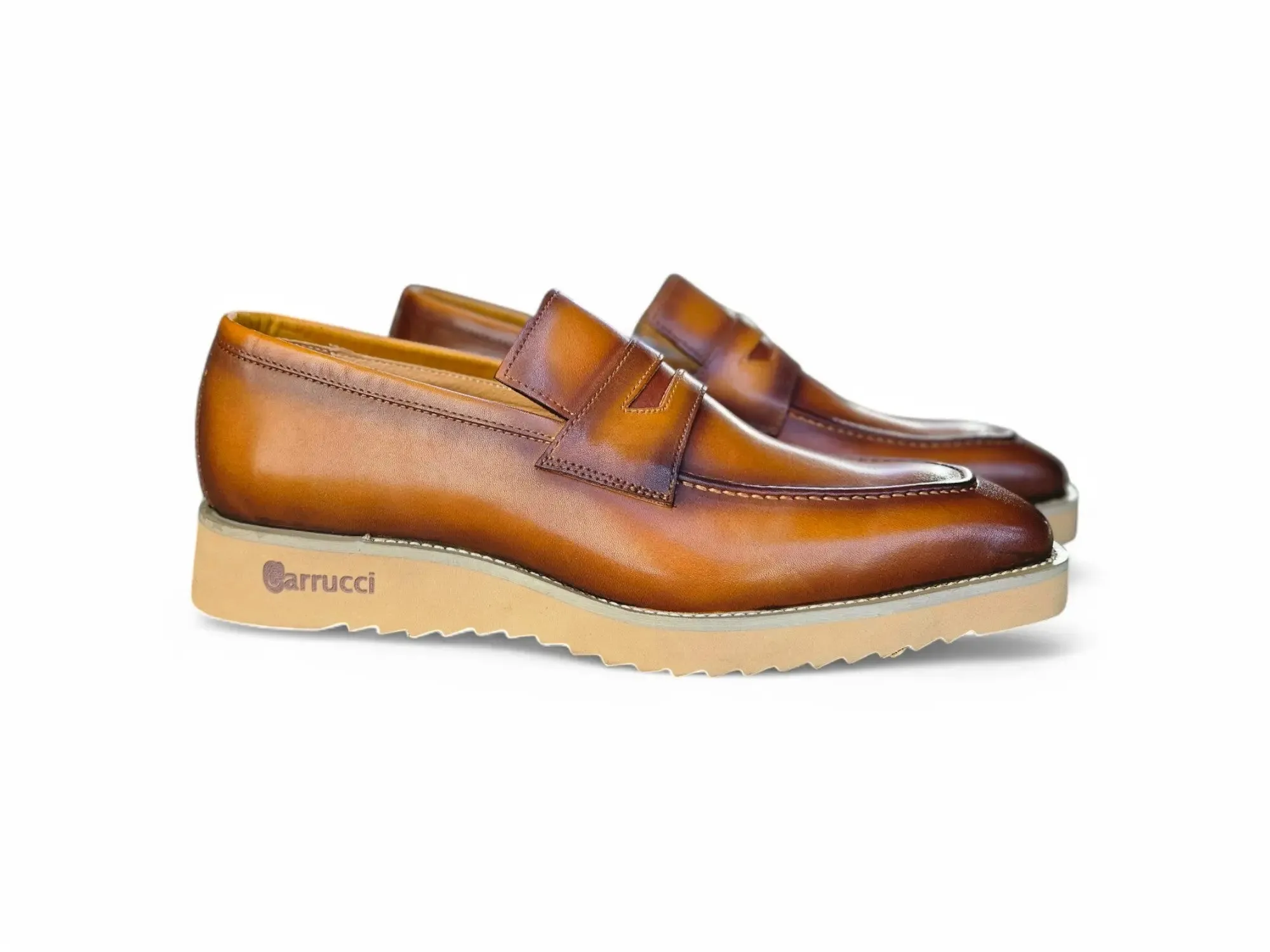 Chic Patina Burnished Penny Loafer