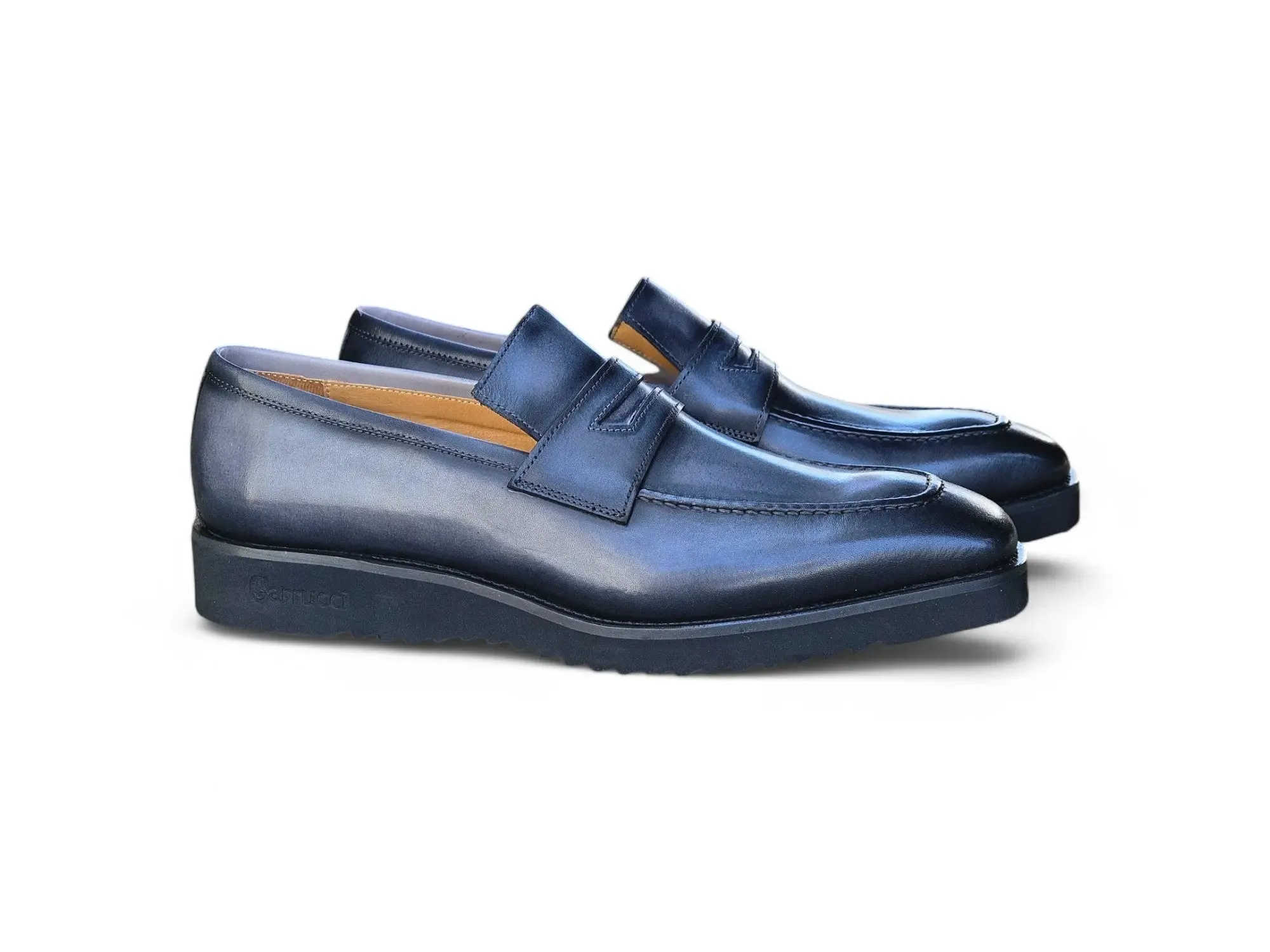 Chic Patina Burnished Penny Loafer