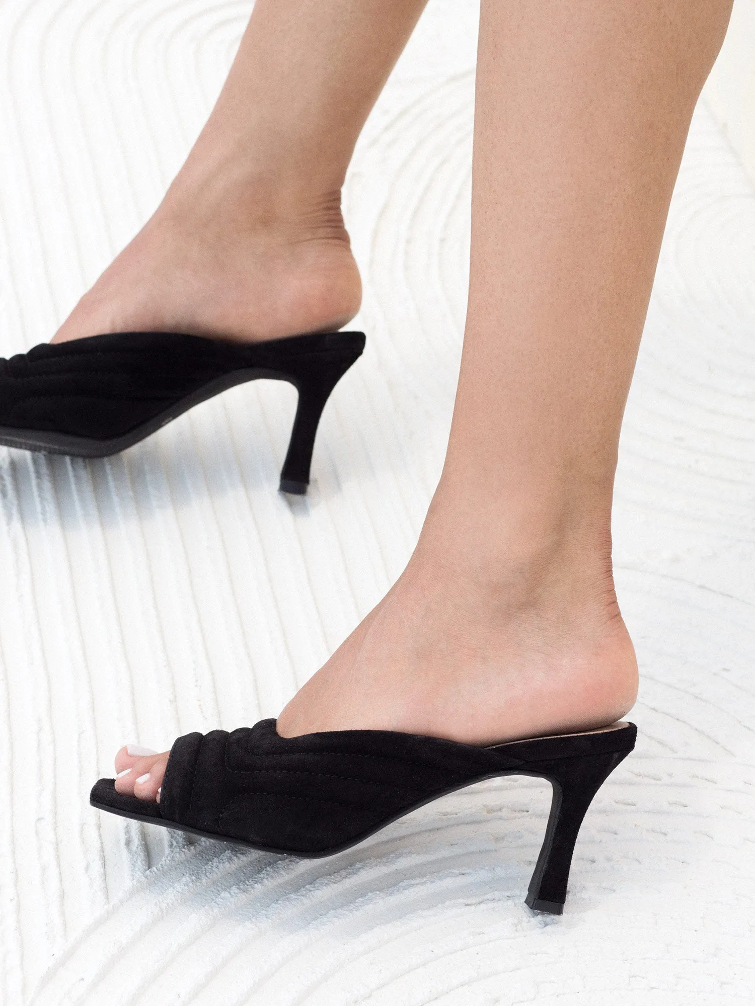 Chloe Black Mules