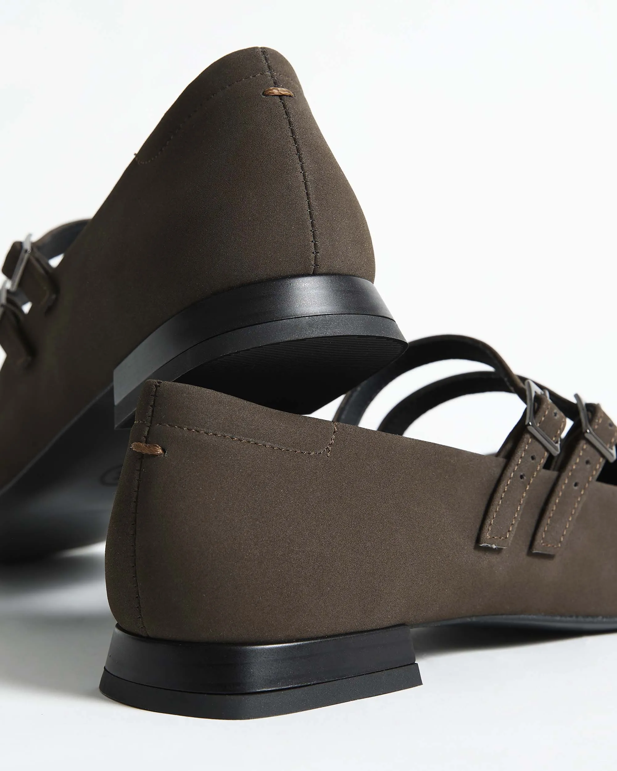 Chocolate Mary Jane Pumps brown ballerinas