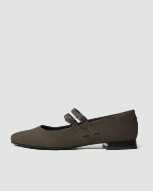 Chocolate Mary Jane Pumps brown ballerinas