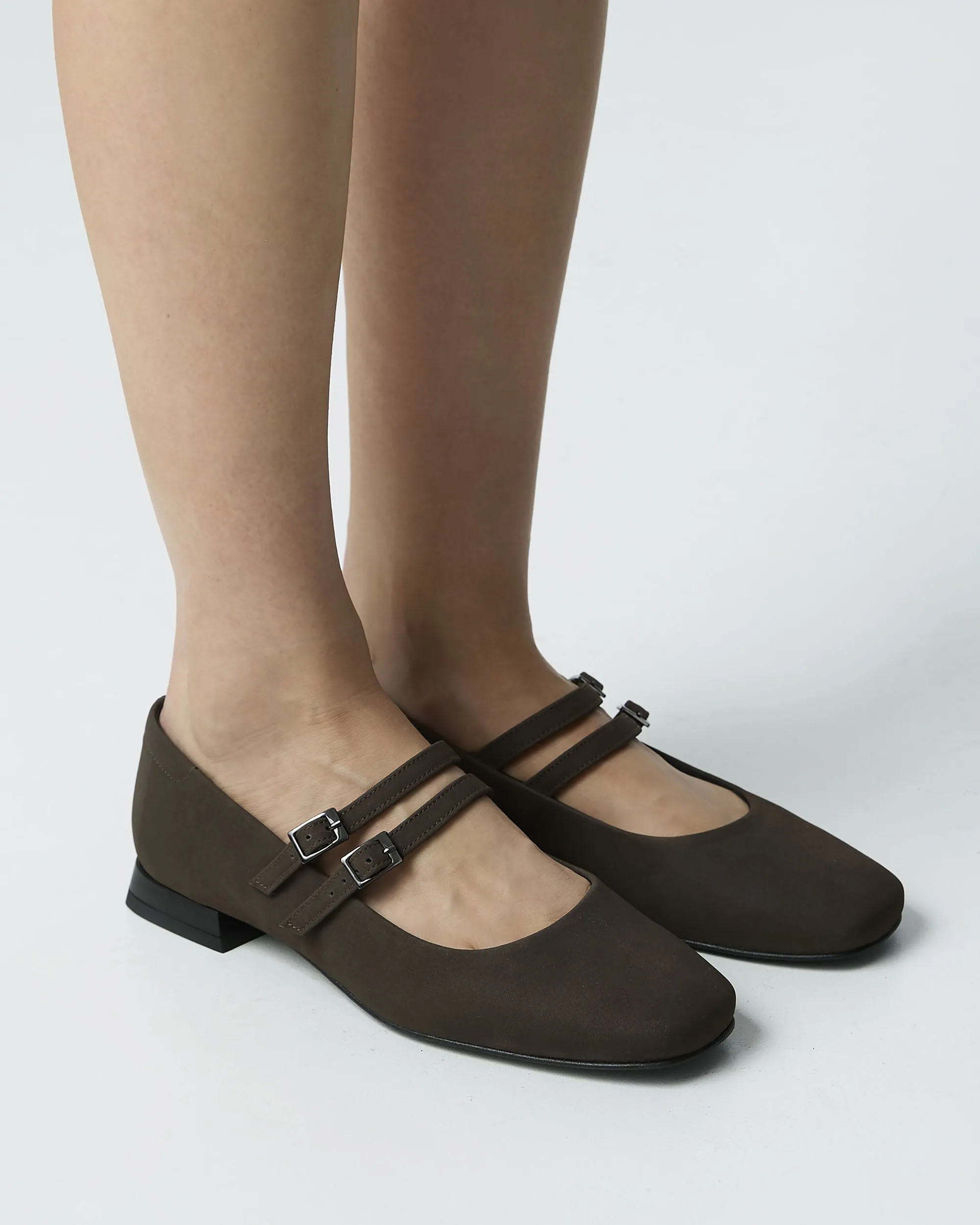 Chocolate Mary Jane Pumps brown ballerinas