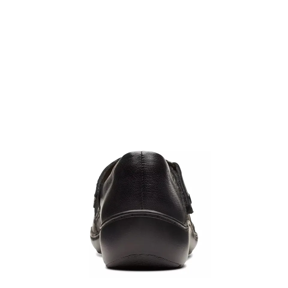 Clarks Women's Cora Gema Black Leather 26174193