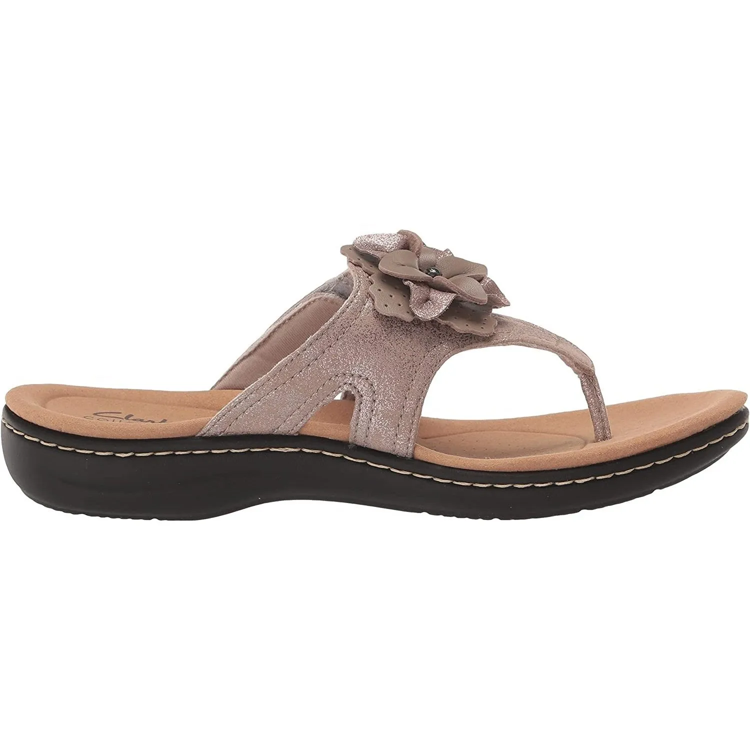 Clarks Women's Laurieann Gema Taupe Metallic