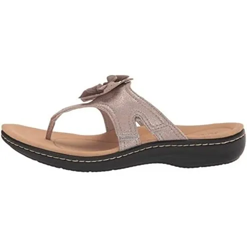 Clarks Women's Laurieann Gema Taupe Metallic