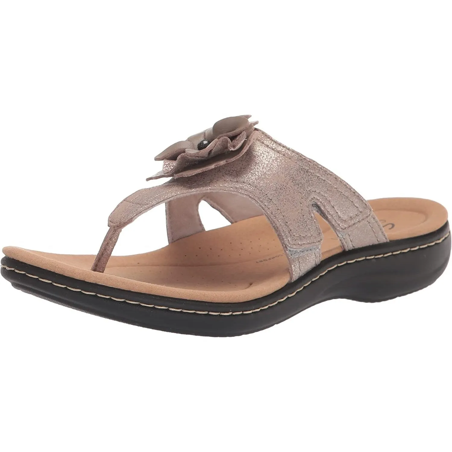 Clarks Women's Laurieann Gema Taupe Metallic