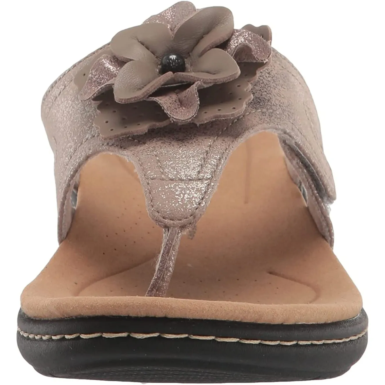 Clarks Women's Laurieann Gema Taupe Metallic