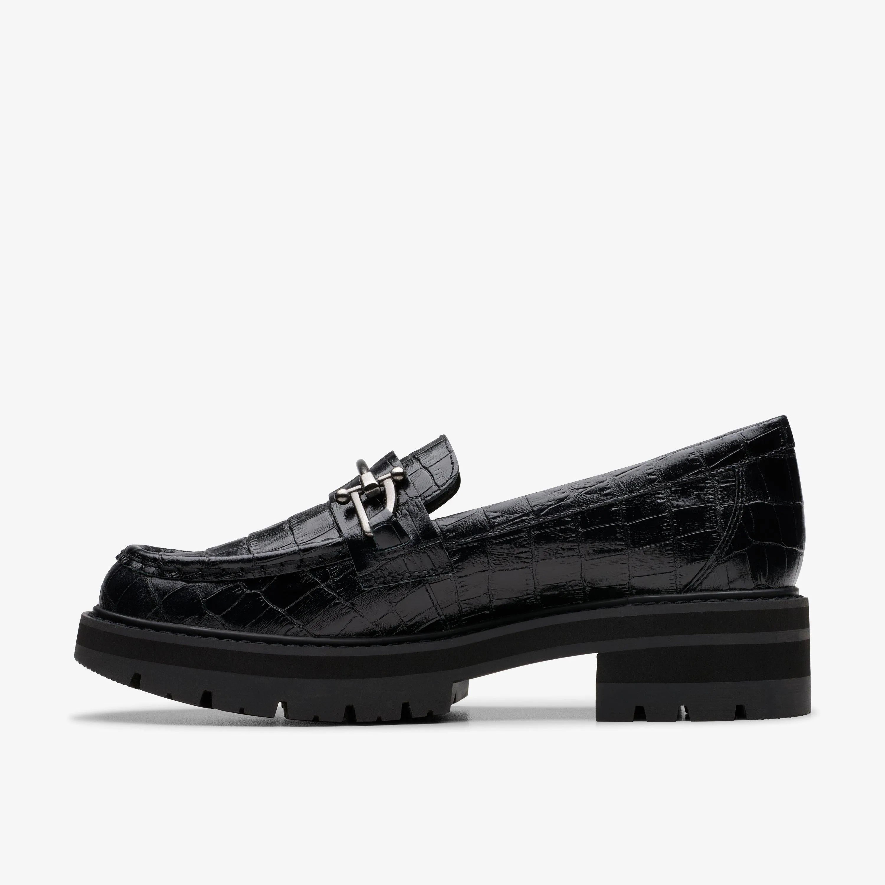 Clarks Women's Orianna Bit Black Croc 26180311