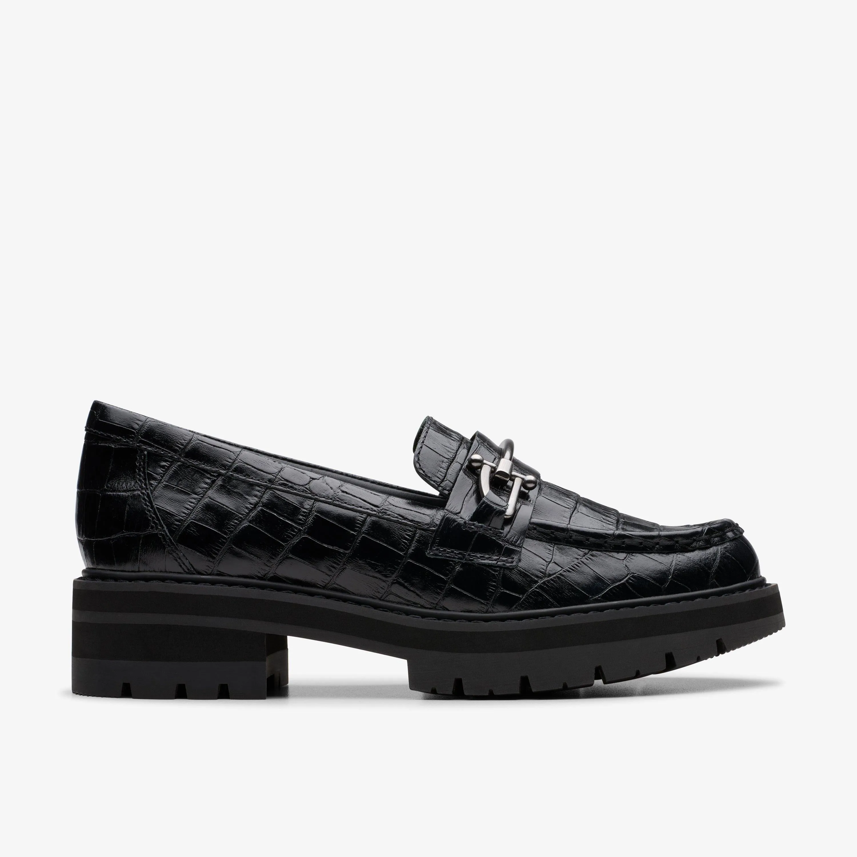 Clarks Women's Orianna Bit Black Croc 26180311