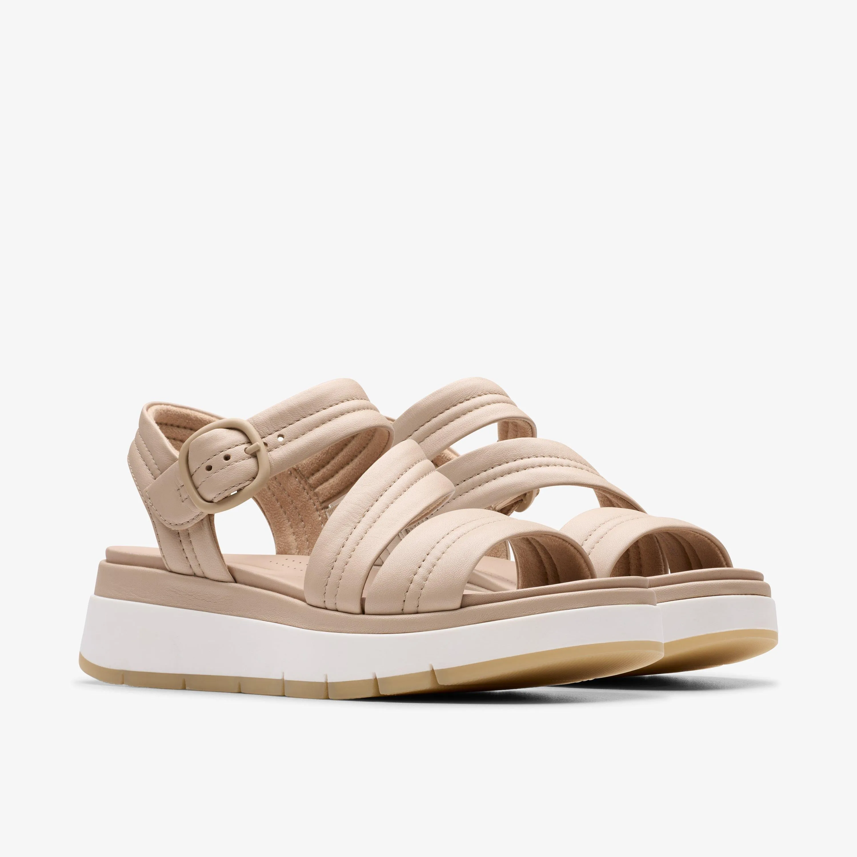 Clarks Women's Tuscan Strap Sand Leather 26181475