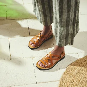 COLOMBIA TAN SANDALS