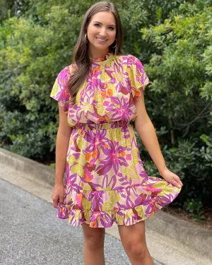 Corley Floral Print Dress