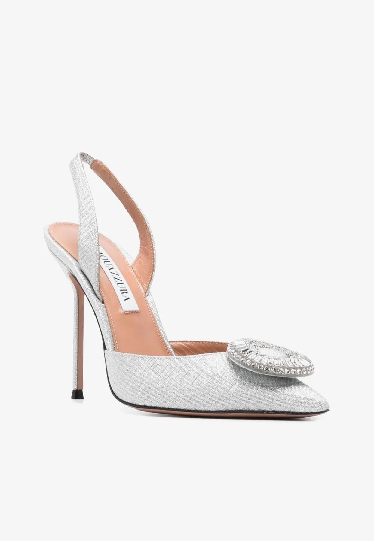 Crystal Hoop 105 Slingback Pumps