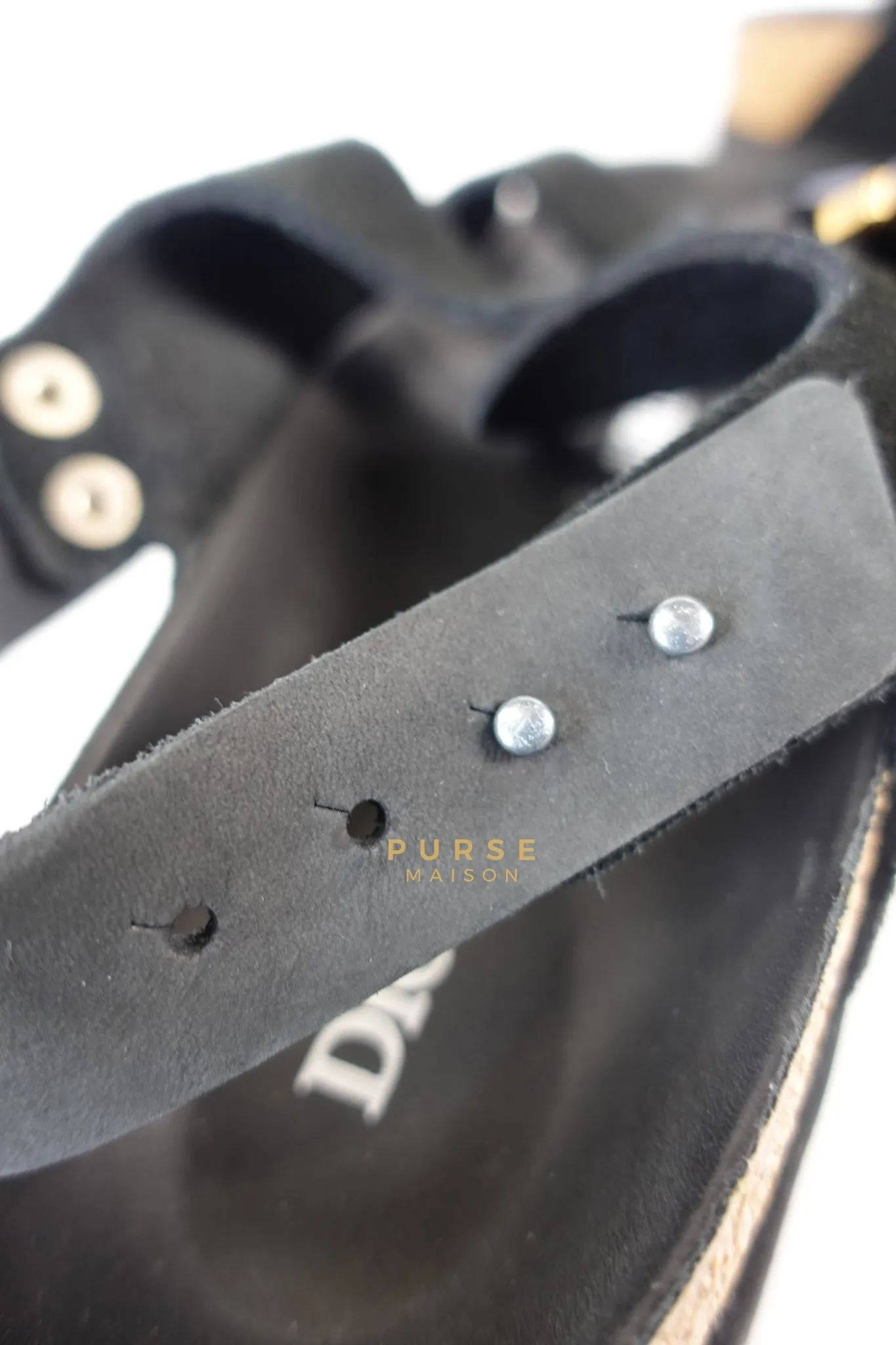 Dior x Birkenstock Milano Sandals in Black Smooth Calf Leather Size 43 (29cm)